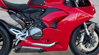 All New Ducati V2 Panigale with Full Akrapovic Titanium exhaust system [upl. by Enogitna]