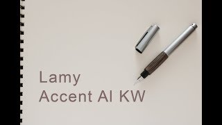 Stilografica Lamy Accent Al KW gold nib 14kt review [upl. by Aylsworth]