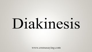 How To Say Diakinesis [upl. by Atilek871]