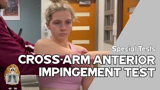 CrossArm Horizontal Adduction Anterior Impingement Test [upl. by Ahsikrats296]