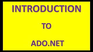 Introduction to ADONET Connect with Database using NET [upl. by Auohp]