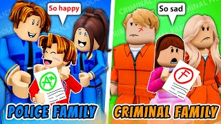 ROBLOX Brookhaven 🏡RP  FUNNY MOMENTS Police Family vs Criminal Family [upl. by Eilrebmik43]