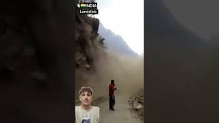 😮OMG Incredible landslide moments in India naturaldisaster landslide [upl. by Ragen]