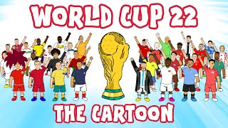 🏆WORLD CUP 22  The Whole Cartoon🏆 Messi amp Argentina win [upl. by Hurty]