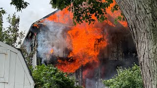 • Keansburg NJ  2nd Alarm House Fire  Lincoln Avenue  092524 • [upl. by Nonnerb]