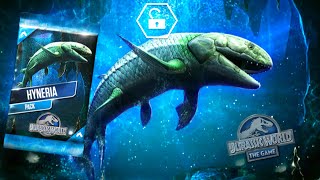 UNLOCK HYNERIA AND UPGRADE X3 LEVEL 40  JURASSIC WORLD THE GAME [upl. by Hobbs]