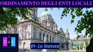 01  Lo Statuto  Ordinamento degli Enti Locali per CONCORSI  Dlgs 2672000 TUEL [upl. by Munro]