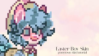 ✮⋆ 🐰Pony Town⋆˙ ∘₊✧─Easter Boy Skin Tutorial─✧₊∘ •°Easter Edition Skins°• ⋆˙ by szha ⋆˙ [upl. by Narahs454]