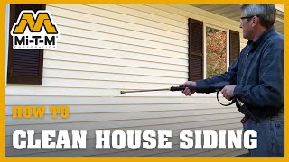 How to Clean House Siding with a Pressure Washer [upl. by Rube]