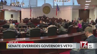 North Carolina Senate overrides governors veto [upl. by Stovall]