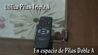 Como usar Pilas Triple A en espacio para Pilas Doble A [upl. by Donaldson671]