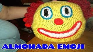 ¡COMO TEJER EN CROCHET UNA CARA DE PAYASO EMOJI😲💚PART1 [upl. by Dronski]