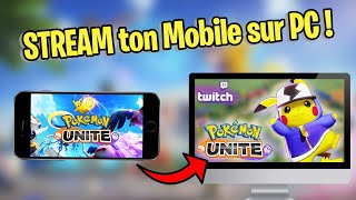 Comment afficher lécran dun smartphone sur PC et lancer un live Twitch [upl. by Novaelc]