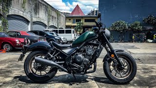 Full exhaust system on a 2024 Honda Rebel 500 [upl. by Nednil530]