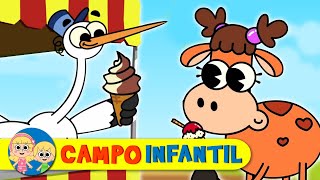 La canción del helado  Canciones infantiles animadas  Campo Infantil [upl. by Shetrit646]