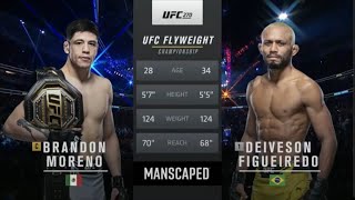 Brandon Moreno vs Deivson Figueiredo 3 UFC 270 Full fight [upl. by Pendergast]