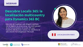 Localización de Perú en Dynamics 365 BC  Localis 365 [upl. by Yelra]