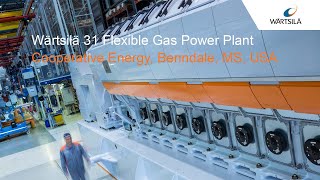 Flexible Gas Power Plant Wärtsilä 31SG  Cooperative Energy Benndale [upl. by Karlotta386]