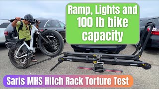 Saris MHS Hitch bike rack review  100 pound capacity per bike is put to the test [upl. by Tillion]