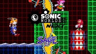 Sonic Worlds Next SAGE 23 Framework ✪ Returning Gameplay ft All Characters 1080p60fps [upl. by Gay905]