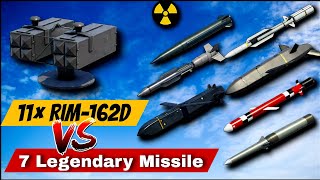 11× RIM162D Airdefence VS Top 7 Legendary Missiles Which One Is best modernwarships [upl. by Vincentia]