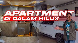 FULL REVIEW Double Cabin Hilux jadi Motorhome Campervan Mewah [upl. by Anitsim]