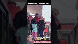 presiden Prabowo memang selalu merakyat [upl. by Romalda]