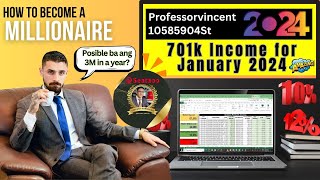 Part 104Estimated Income This January 2024 is 701k Possible Ba ang 3Million in 1 Year How To Earn [upl. by Frannie]