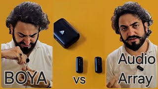 Wired Mic vs Wireless Mic  Audio Array vs Boya  Audio Array AMW17  Unboxing and Review [upl. by Trotter609]