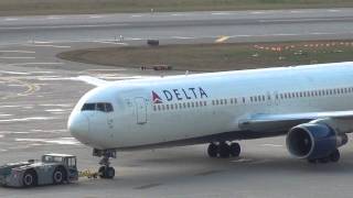 Delta Airlines Boeing 767332ER Push Back  Pratt amp Whitney PW4060 Engine Start Up [upl. by Lednahc]