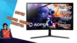 AOPEN 24HC1QR Curved Gaming Monitor  Best Budget Gaming Monitor For Rs 12999Telugu  Video4 [upl. by Nalani]