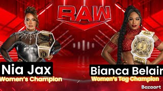 Wwe2k24  Monday Night Raw  Nia Jax Vs Bianca Belair [upl. by Ahseya]