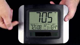 WT8029U Solar Powered Atomic Wall Clock [upl. by Znieh369]