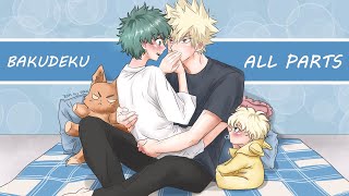 BAKUDEKU  Omegaverse  ALL PARTS  No quirk AU  MHA Texting Story  16  REUPLOAD [upl. by Ahsin]