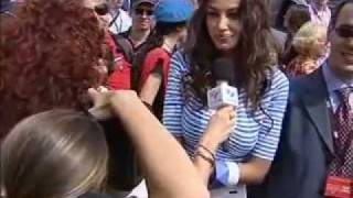 Mille Miglia 2011 le interviste di Teletutto Madalina Ghenea  tg Teletutto [upl. by Tracey]