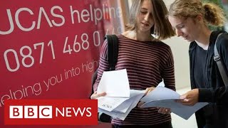 Students scramble for university places after exam Uturn  BBC News [upl. by Hussein]