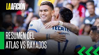 Rayados logra una ajustada victoria contra Atlas en el estadio Jalisco [upl. by Zielsdorf]