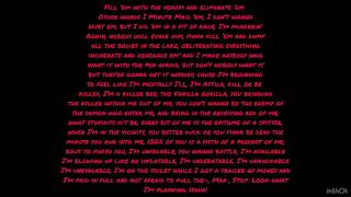 Eminem  Godzilla Lyrics Fast Part [upl. by Anirat272]