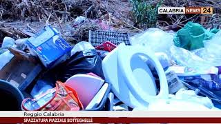 REGGIO CALABRIA A PIAZZALE BOTTEGHELLE ALLARME SPAZZATURA [upl. by Nnaylrebmik]