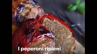 Peperoni ripieni con carne e prosciutto cotto [upl. by Nired]