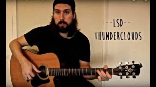 Thunderclouds LSD chords and tabs  guitar tutorial [upl. by Feld]