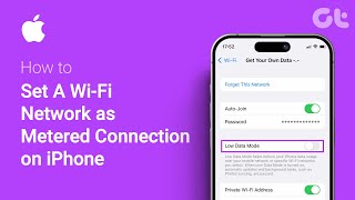 How to Set A Wi Fi Network as Metered Connection on iPhone  Control Data Usage with WiFi Limiter [upl. by Ricca]