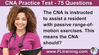 75 Practice CNA Questions 📚  Test Your Knowledge amp Ace Your Exam 🏆 [upl. by Joete]