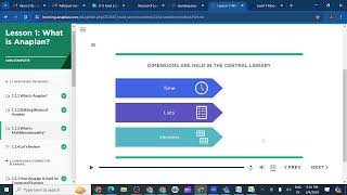 New Anaplan Level1 multidimensionality and Connected planning [upl. by Sremmus46]