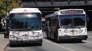 New Jersey Transit 2020 New Flyer XD60 20829  2011 NABI 41615 40SFW 5752 on the 13T [upl. by Ahsir346]