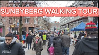 SUNDBYBERG WALKING TOUR DURING CHRISTMASS MARKET [upl. by Woodson]