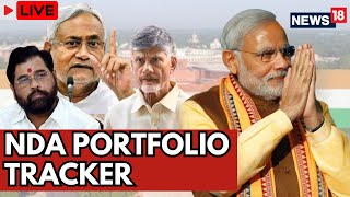 Election Results LIVE  NDA Portfolio Hussle LIVE  Chandrababu Naidu  Nitish Kumar  BJP  N18L [upl. by Aihsenrad]