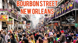 Bourbon Street in New Orleans Louisiana USA  2023  Walking Tour Part1 [upl. by Egoreg]