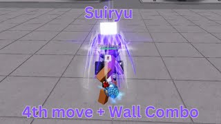 Suiryu 4th Move  Vanishing Kick Finisher  Wall Combo  Roblox The Strongest Battlegrounds [upl. by Inilam454]