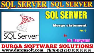 Sql Server tutorial  onlinetraining Merge statement Part2 by Narayana [upl. by Tyre]